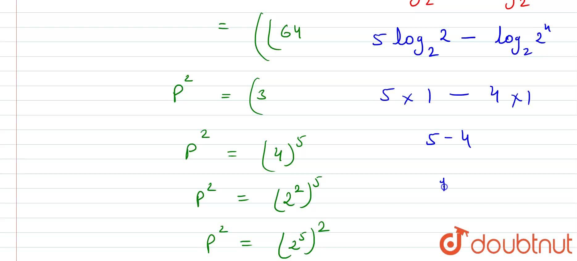 If Log 64 P 2 1 2 3 Then Log 2 P 16