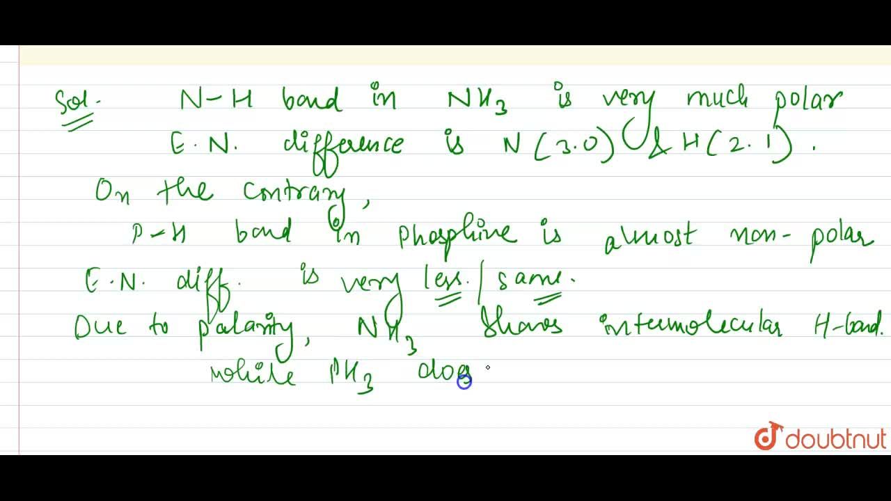 Why does NH(3) form hydrogen bonding while PH(3) does not ?