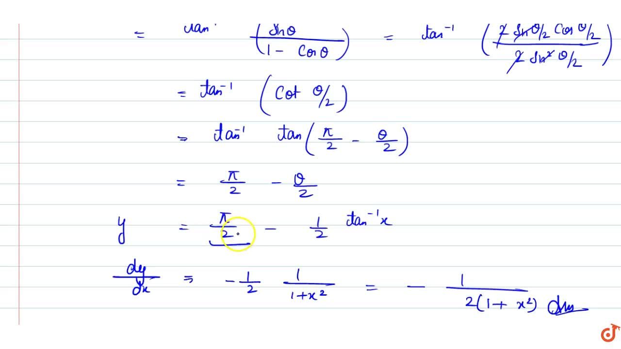 If Y Tan 1 X Sqrt 1 X 2 1 Then Dy Dx