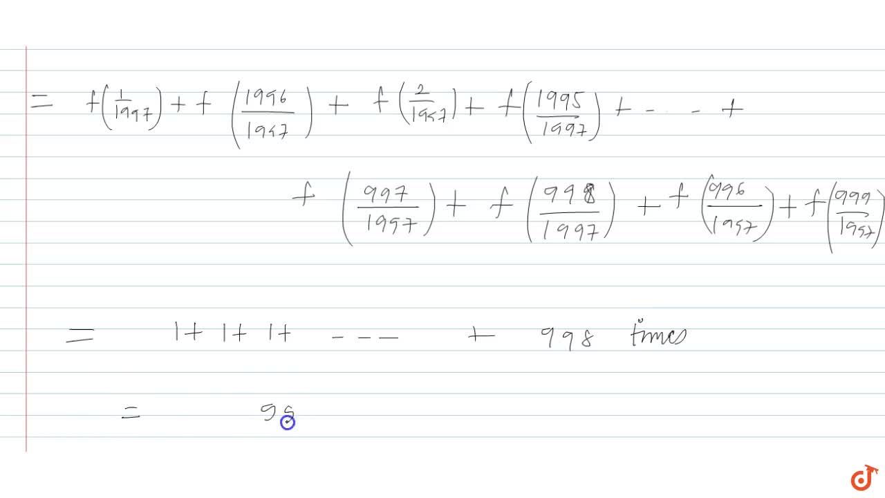 Let F X 4 X 4 X 2 And Given That F X F 1 X 1 Then F 1 1997 F 2 1997 F 3 1997 F 1996 1997 Is