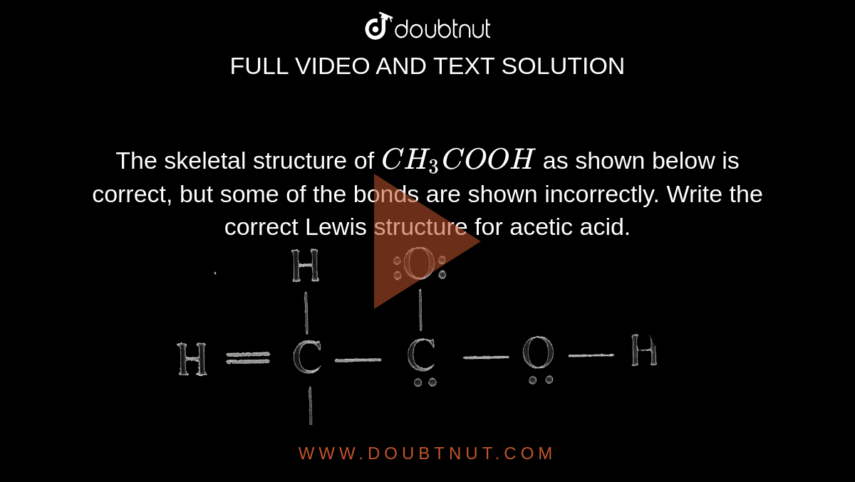 ch3cooh molecular geometry