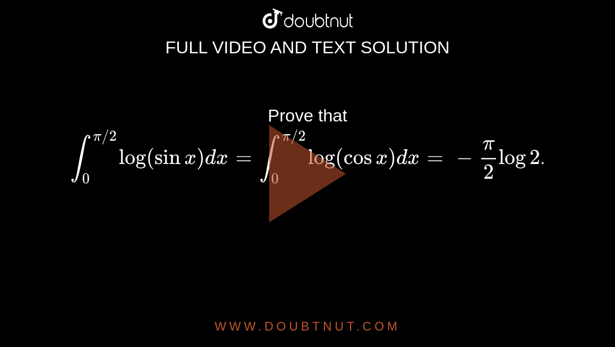 integration of log sin2x from 0 to pi 4