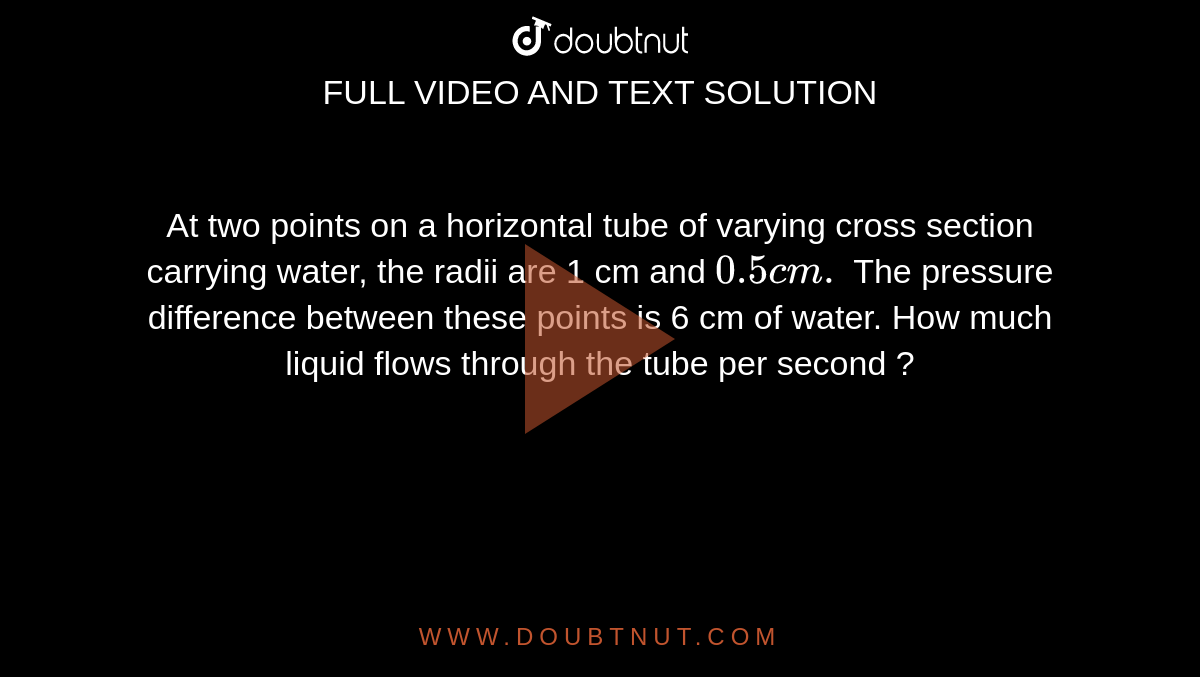 at-two-points-on-a-horizontal-tube-of-varying-cross-section-carrying