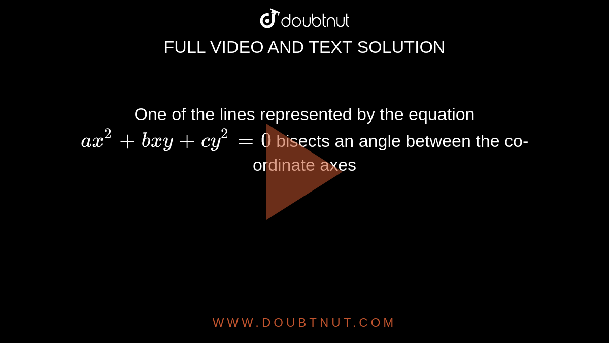 Solve The Equations: Ax^2+bxy+cy^2=bx^2+cxy+ay^2=d.