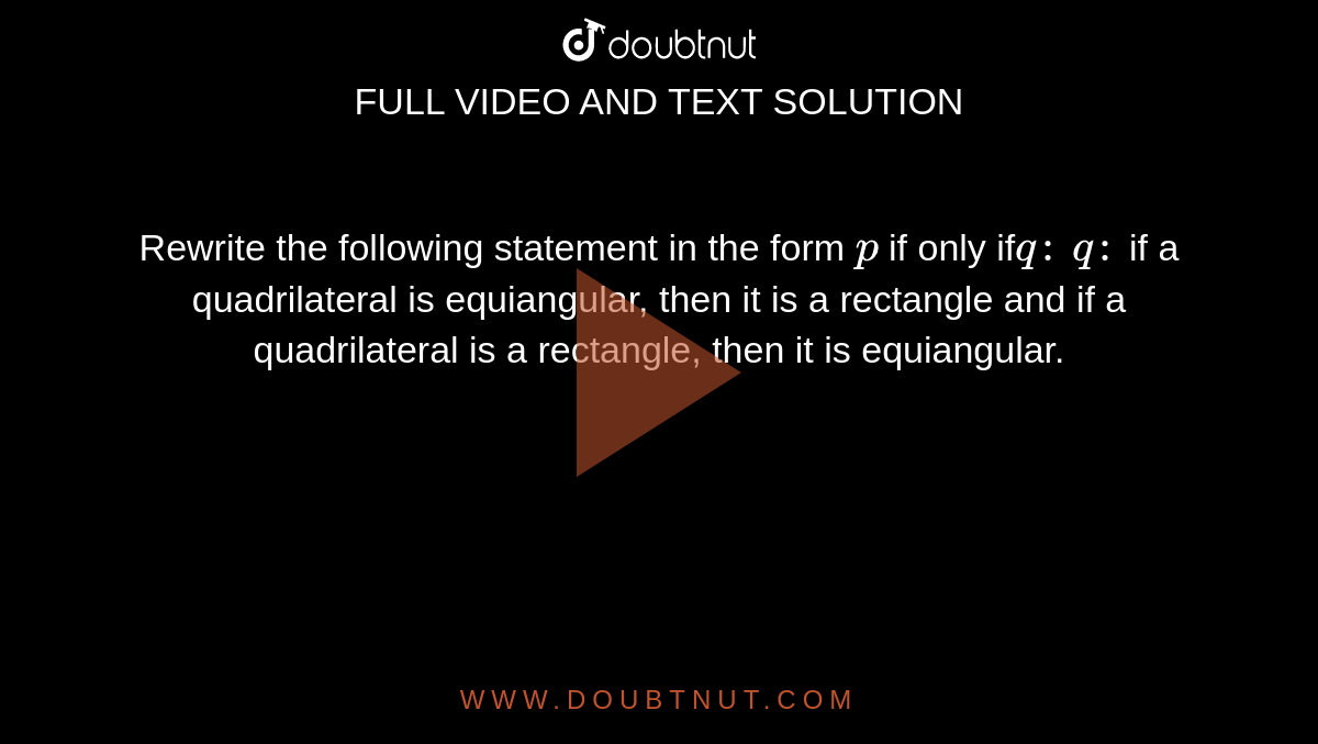quadrilateral that is equilateral but not equiangular