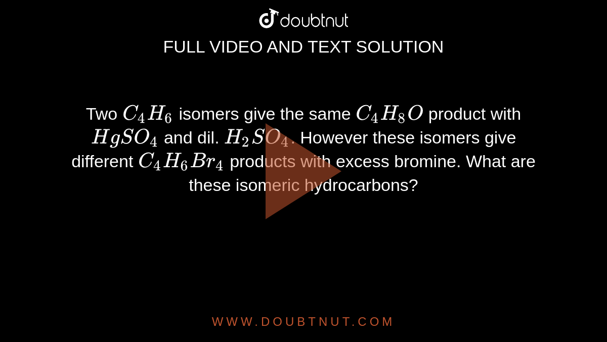 c4h6 isomers list