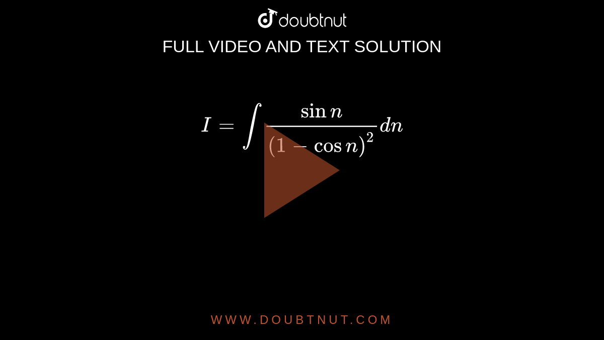 y = sin^(-1)(cosn) + cos^(-1)(sinn)