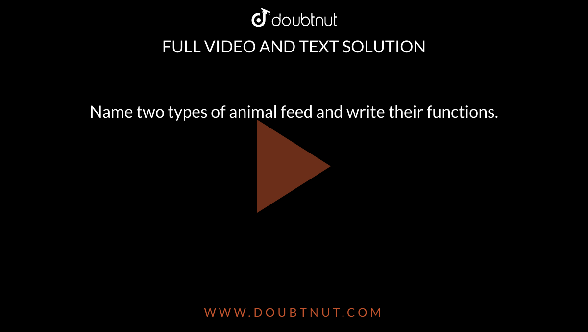 animal feeding function