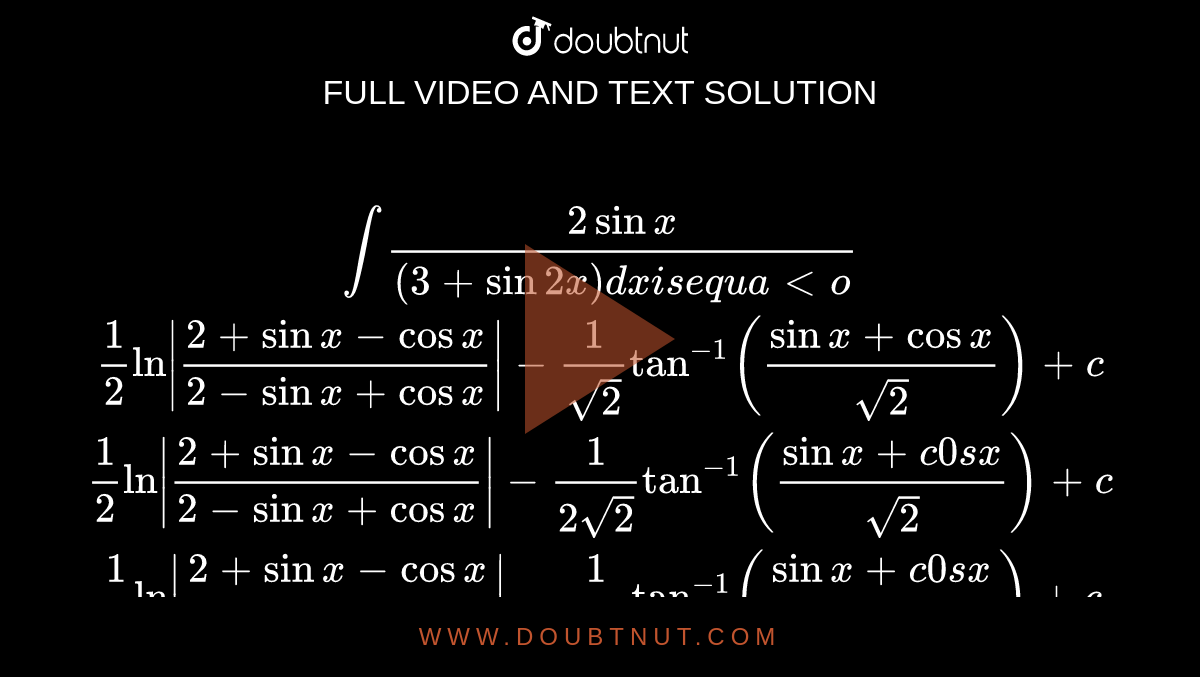 The number of x in [0, 2pi] for which sqrt(2"sin"^(4)x + 18"cos"^(2) x