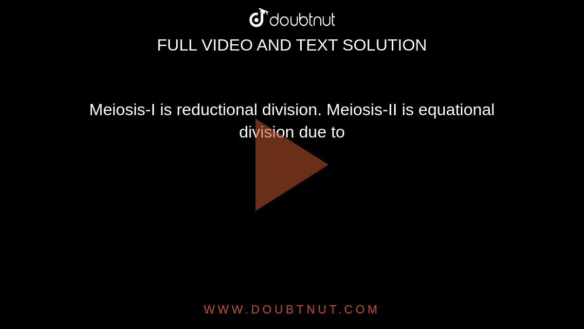 I is reductional division. Meiosis Biology Diagrams
