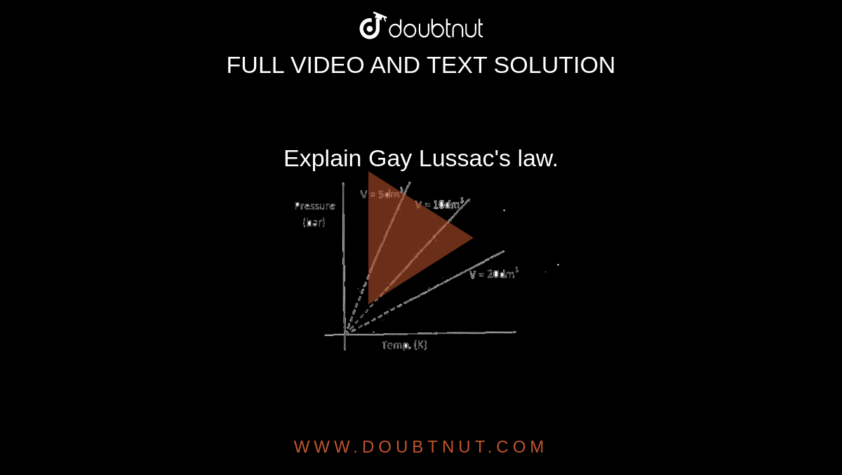 Explain Gay Lussac's law. <br> <img src="https://d10lpgp6xz60nq.cloudfront.net/physics_images/SPH_BSR_CHE_QB_XI_C05_E03_004_Q01.png" width="80%">