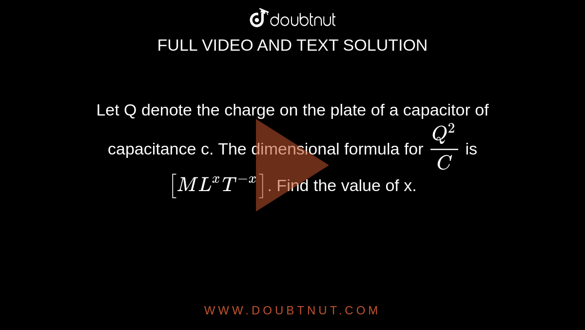 charge formula