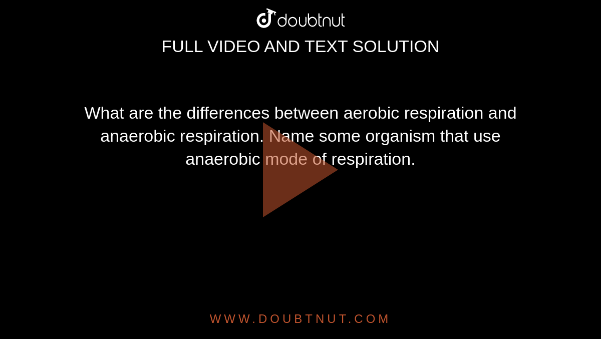 the difference between aerobic and anaerobic