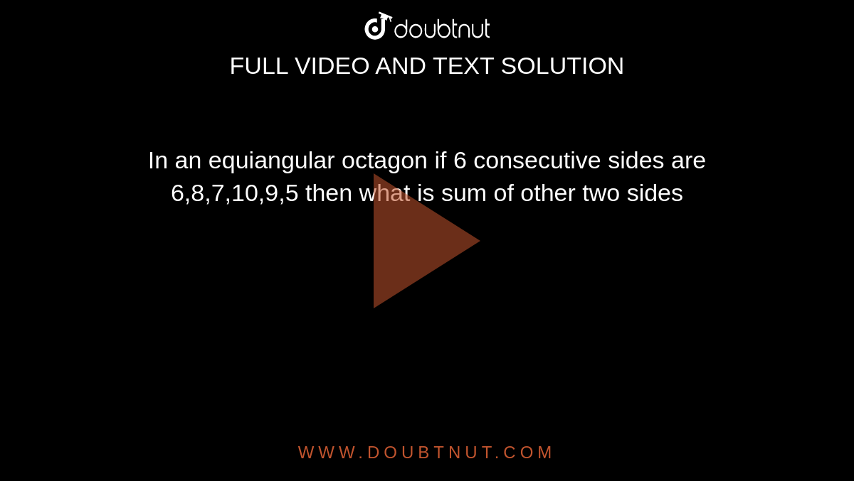 equiangular octagon