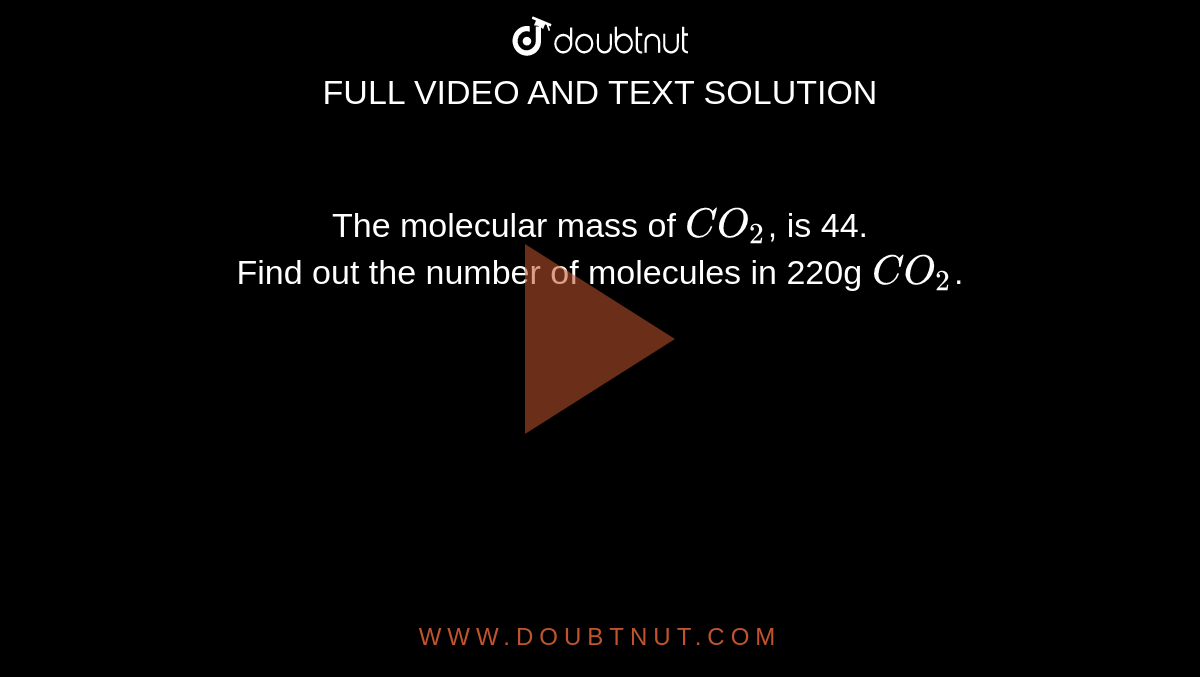 mr of co2