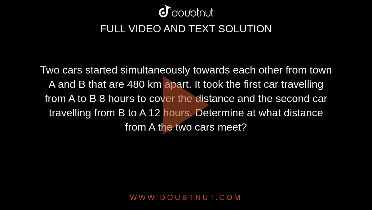 Points A And B Are 70 Km Apart Two cars, A and B, start from points P and Q respectively and travel