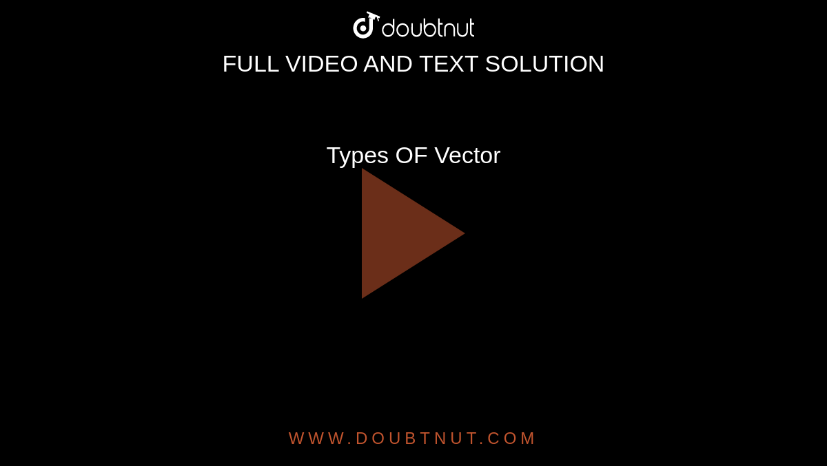 Types OF Vector