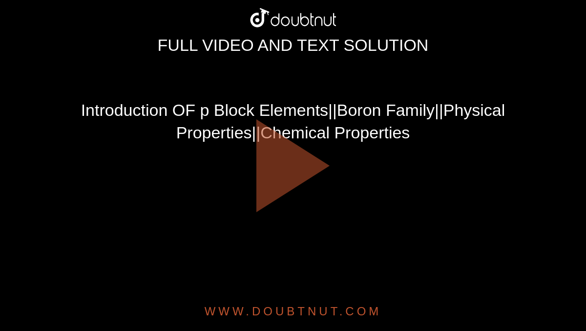 physical properties of boron