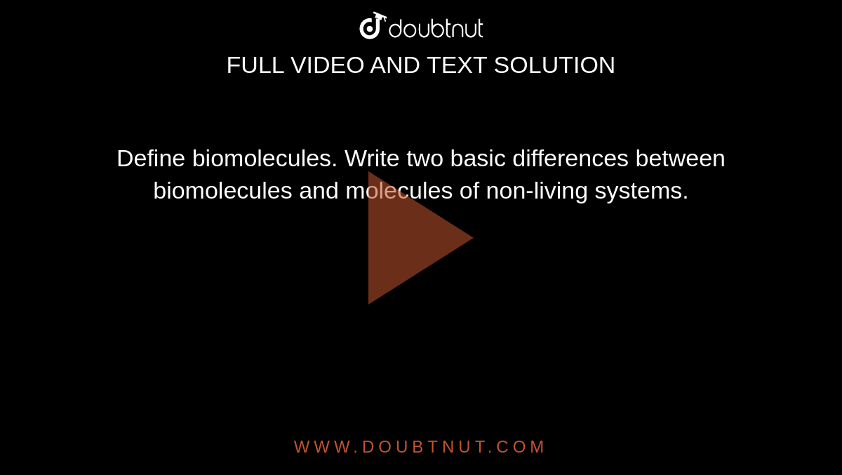 biomolecule definition