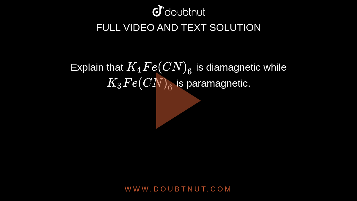 diamagnetic electron configuration