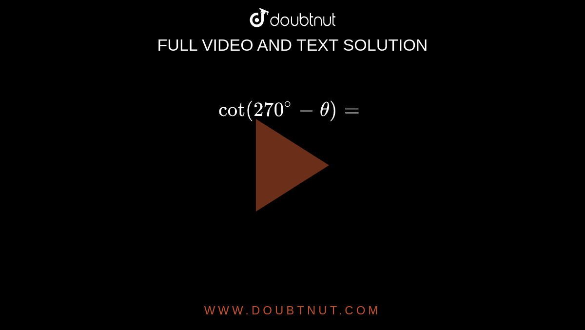 cot-270-theta