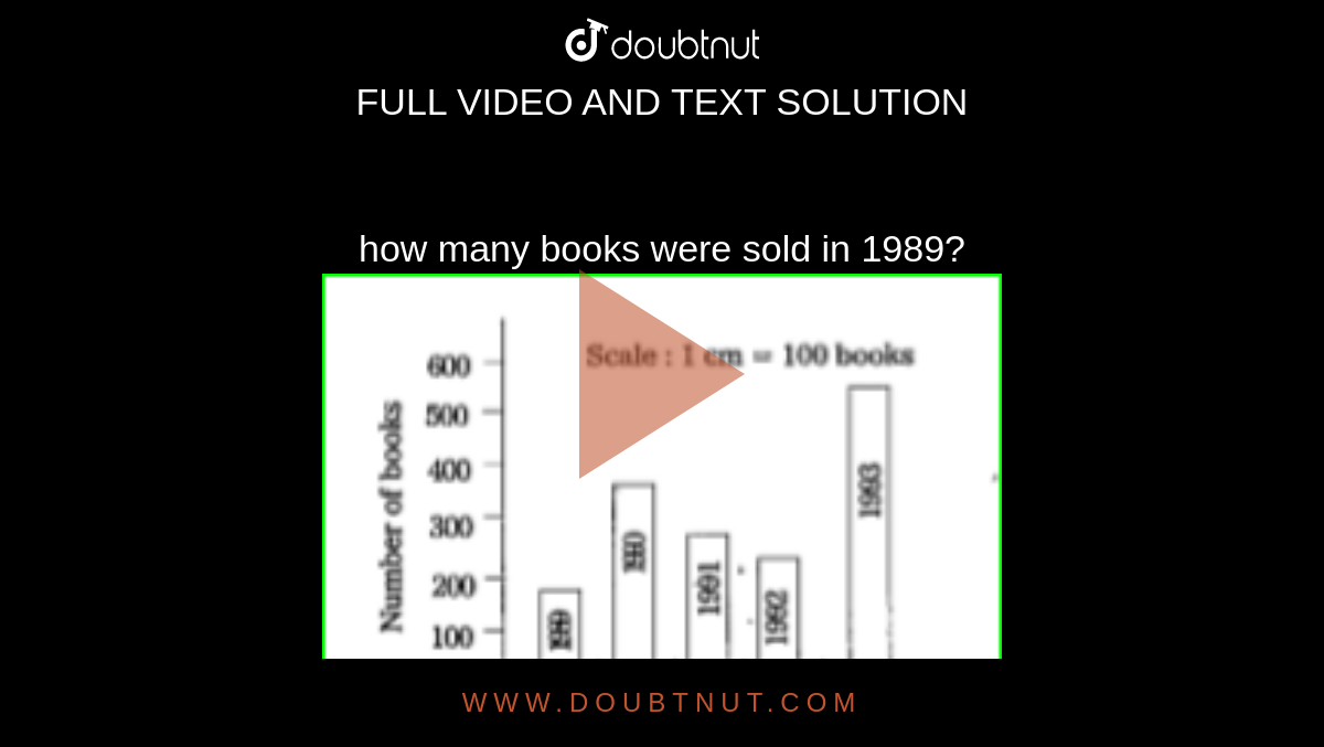 how many books were sold in 1989?