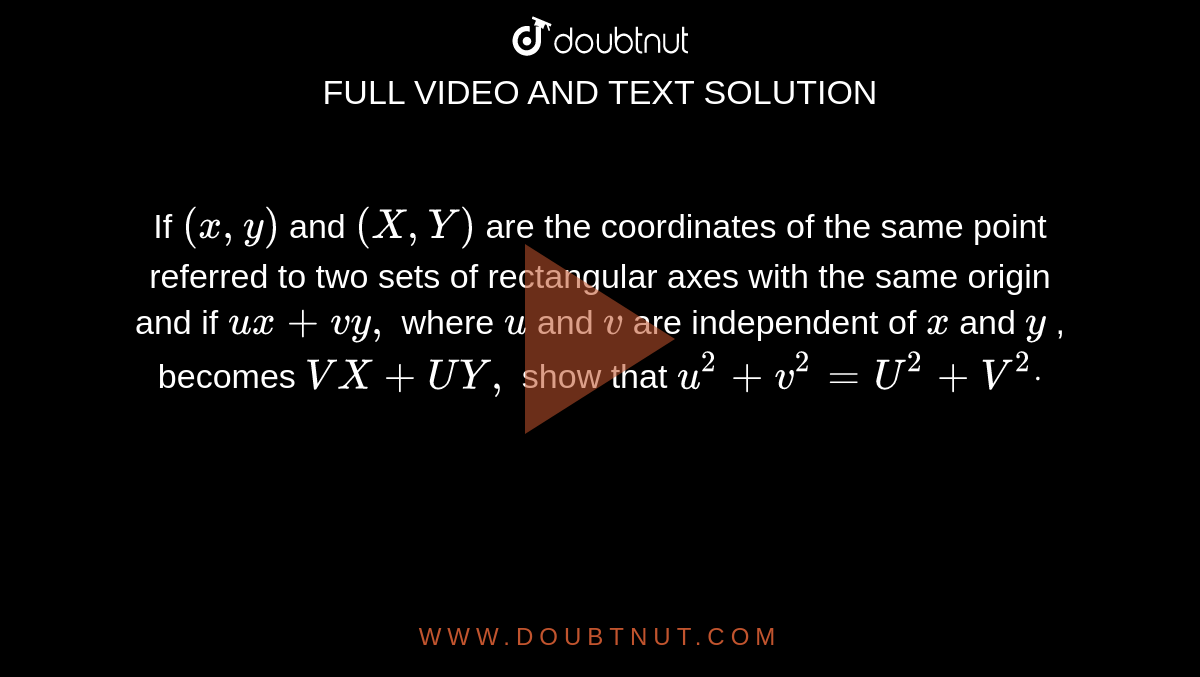 If U 2 V 2 Prop X 2 Y 2 And Uv Prop Xy Then Show That U V Prop X Y When U V V U X Y Y X