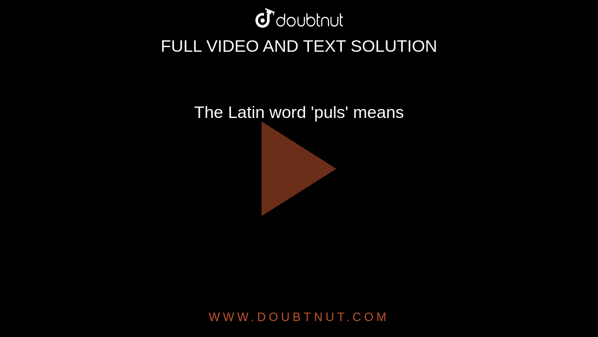 the-latin-word-puls-means