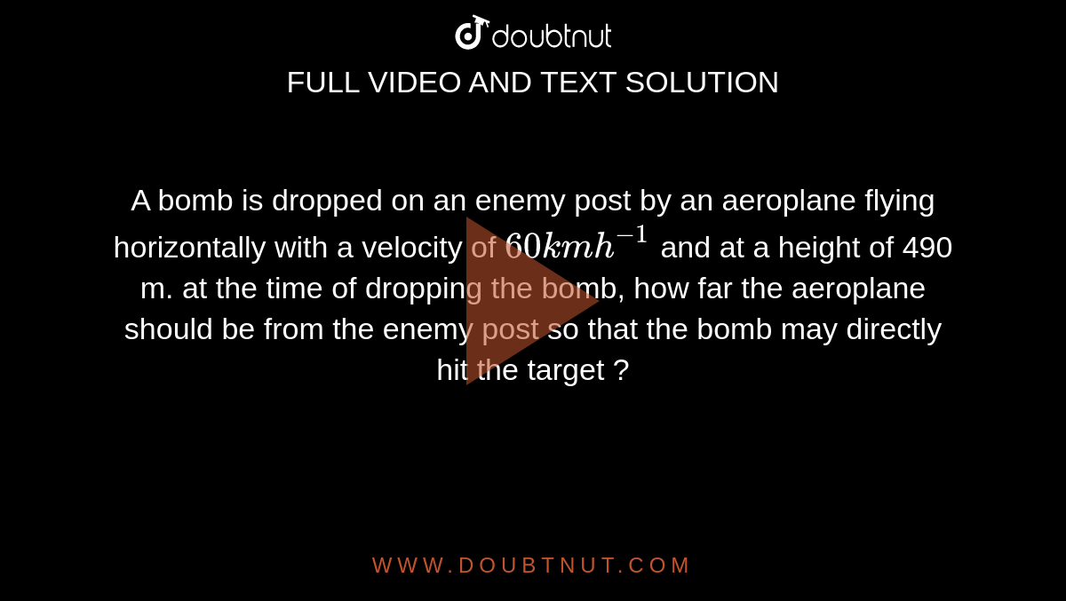 A bomb is dropped on a nenmy post by an aeroplane flying. With a