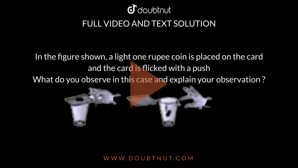 in-the-figure-shown-a-light-one-rupee-coin-is-placed-on-the-card-and-the-card-is-flicked-with-a