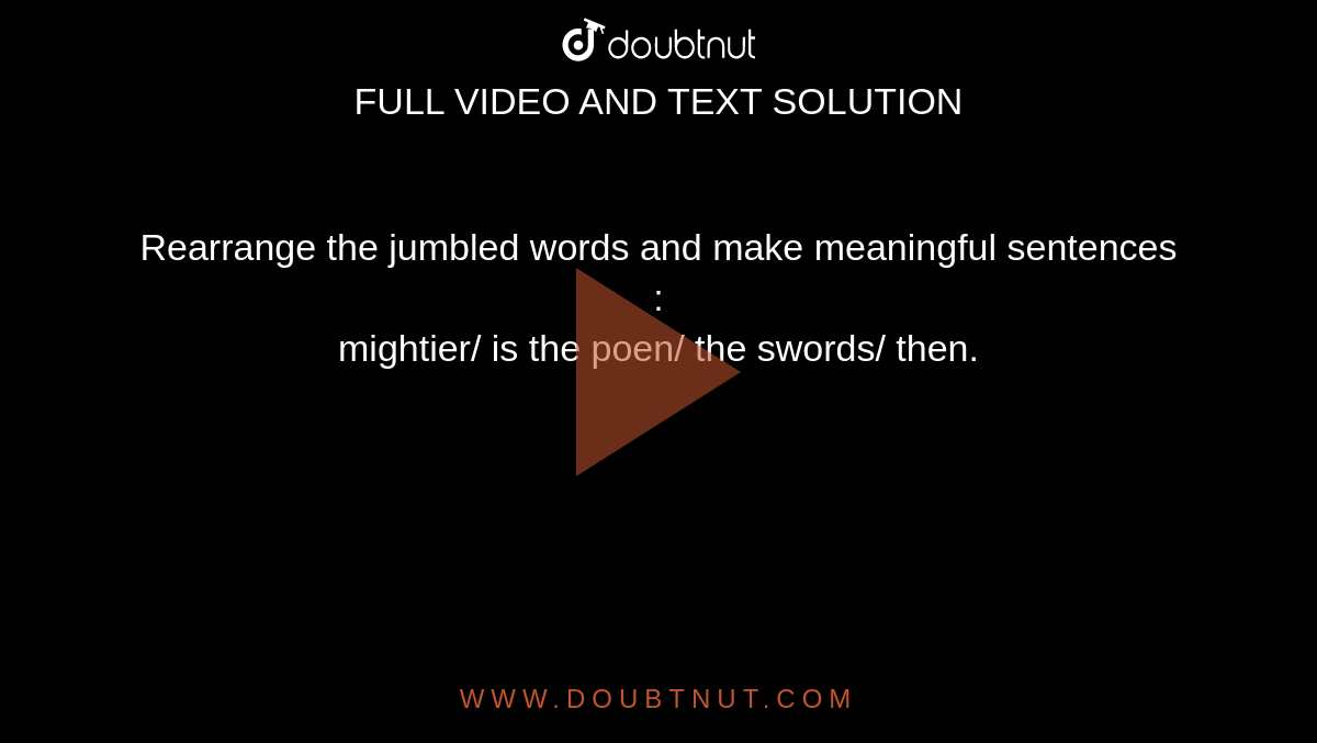 words are mightier than the sword