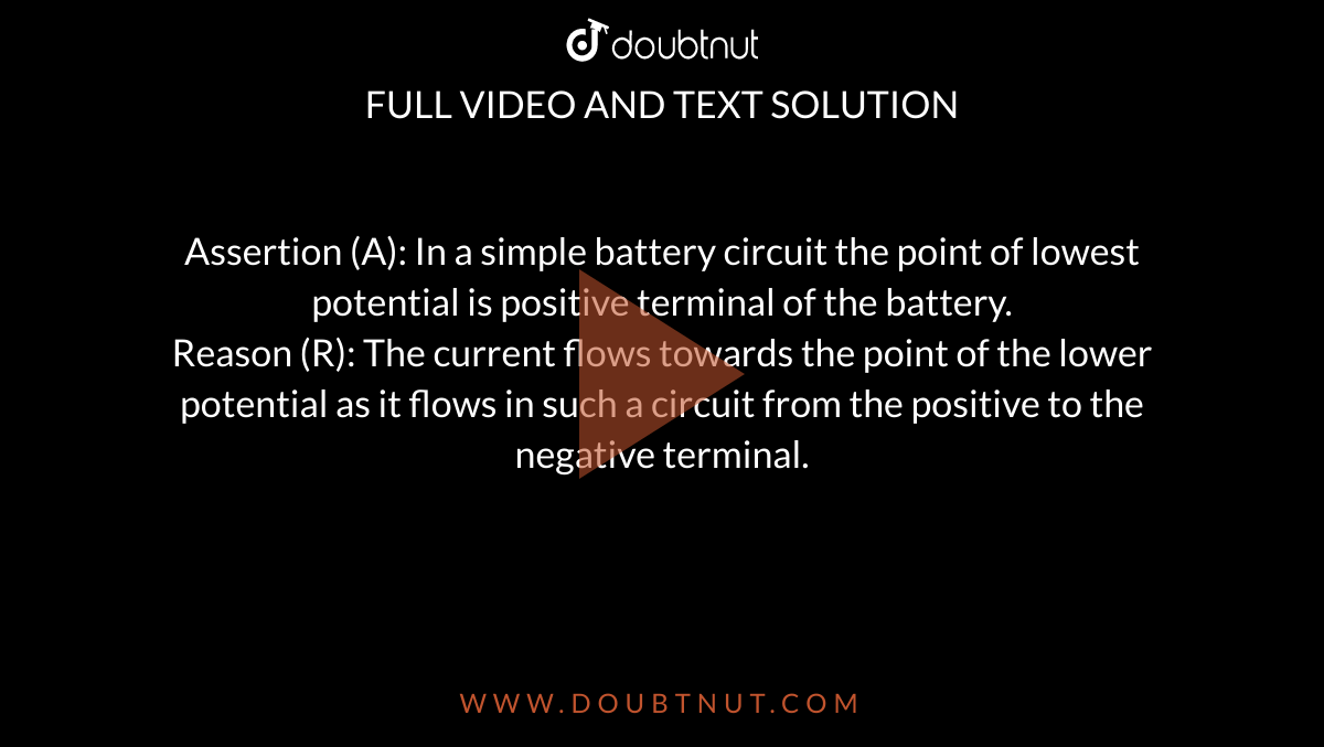 10C of charge start from the negative terminal of a battery, flow