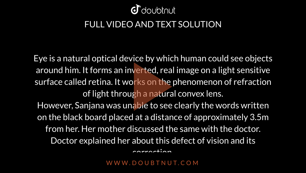 Excessive Curvature Of The Eye Lens