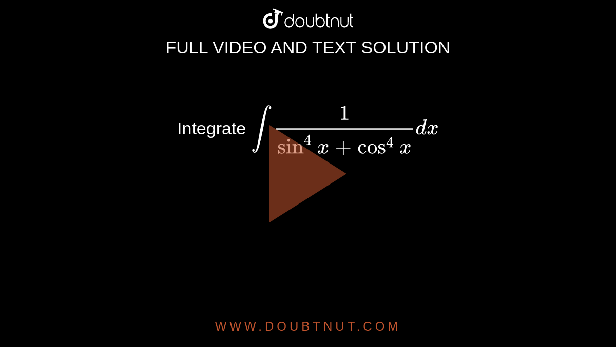 integration of dx 4 cos x 1